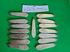 15 - 2 oz WEIGHT SLAB SPOONS FISHING JIGGING CASTING LEAD  LURES FRESH SALT