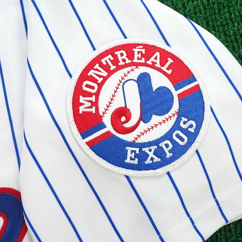 Larry Walker Montreal Expos 1993 Home w/ 25th Anniv Patch White Men's Jersey - Image 4 of 4