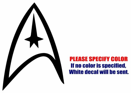 Star Trek Starfleet Graphic Die Cut decal sticker Car Truck Boat Window ...