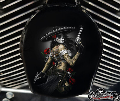 Harley Davidson Custom Horn cover Touring Dyna Softail Sportster M8 -Bandita