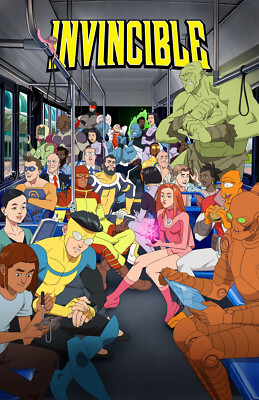 AA2335 Invincible Show By Robert Kirkman 2021 Cast Movie Poster