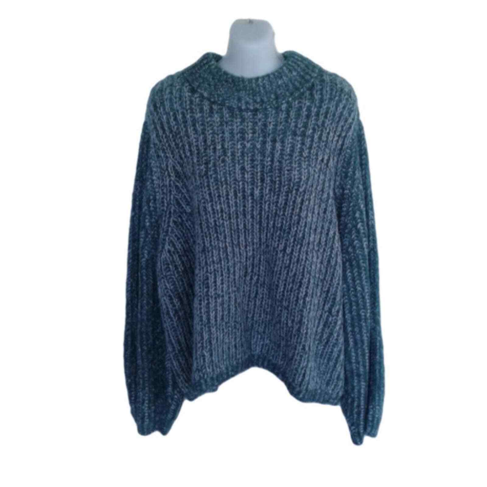 Nordstrom BP Green Chunky Knit Sweater 