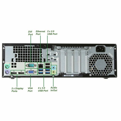HP G2 Desktop Computer i5-6th, 16GB, 2TB HDD, 16GB USB Wifi Bluetooth Windows 11 - Afbeelding 3 van 5