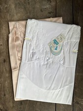 KAYSER VINTAGE SET OF 2 FULL SLIPS NUDE AND WHITE NOS SIZE 36 LINGERIE