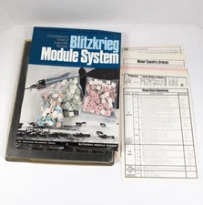 BLITZKRIEG MODULE SYSTEM Flatpack War Board Game Incomplete See Notes SPI 1970