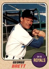 1993 Baseball Card Magazine '68 Topps Style #BBC27 George Brett Royals