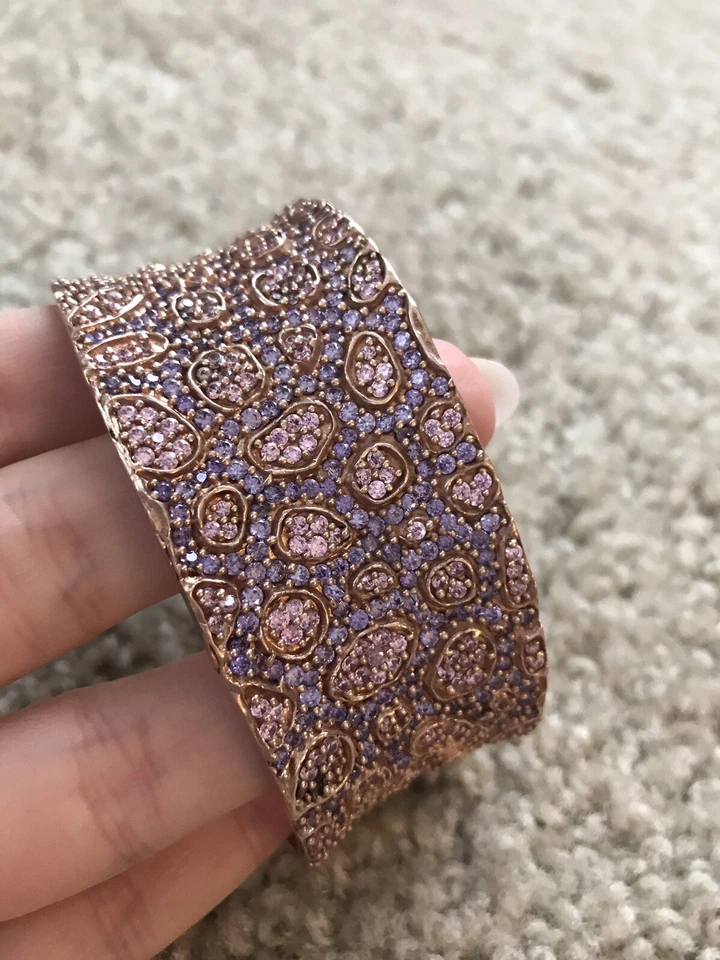 Brazalete de oro rosa multi piedra Adami y Martucci Foto 2 de 4