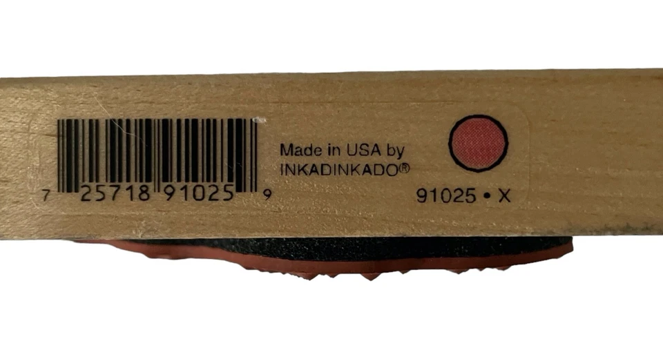 Sello de goma artesanal montado en madera de picnic de tienda de playa de verano Inkadinkado 91025 Foto 4 de 4