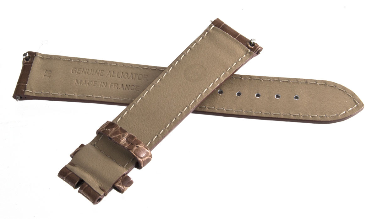 NEW Michele Womens 18mm x 16mm Brown Alligator Leather Watch  display picture 2