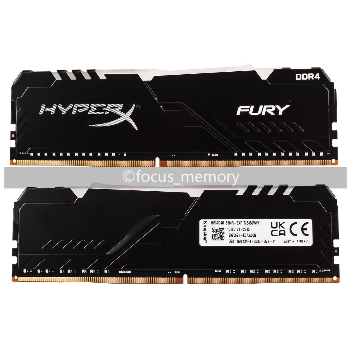 Kingston HyperX FURY RGB 16GB (2x 8GB) DDR4 3733 (PC4 29800 Kingston HyperX FURY RGB 16GB (2x 8GB) DDR4 3733 (PC4 29800
