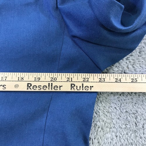 New Penguin Blazer Mens 46 R Sports Coat Blue Skinny Jacket Linen Casual Adult - Picture 11 of 15