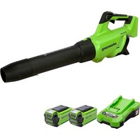40V Akku LaubbläSer Axial Gen2 Greenworks Gd40Abiik2X, 2X2Ah Batterie &LadegeräT