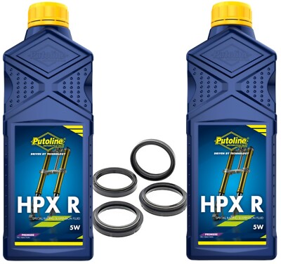 PUTOLINE HPX-R 5 FORK OIL & SEAL KIT KAWASAKI KXF250 2004 - 2020 :56-147