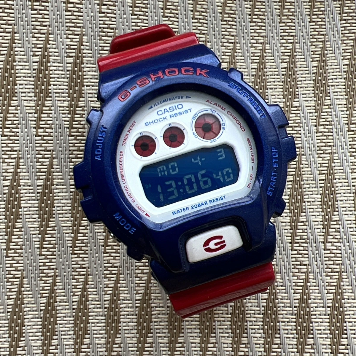 Casio G-SHOCK DW-6900AC (DW-6900) Limited Edition Red Blue White ...