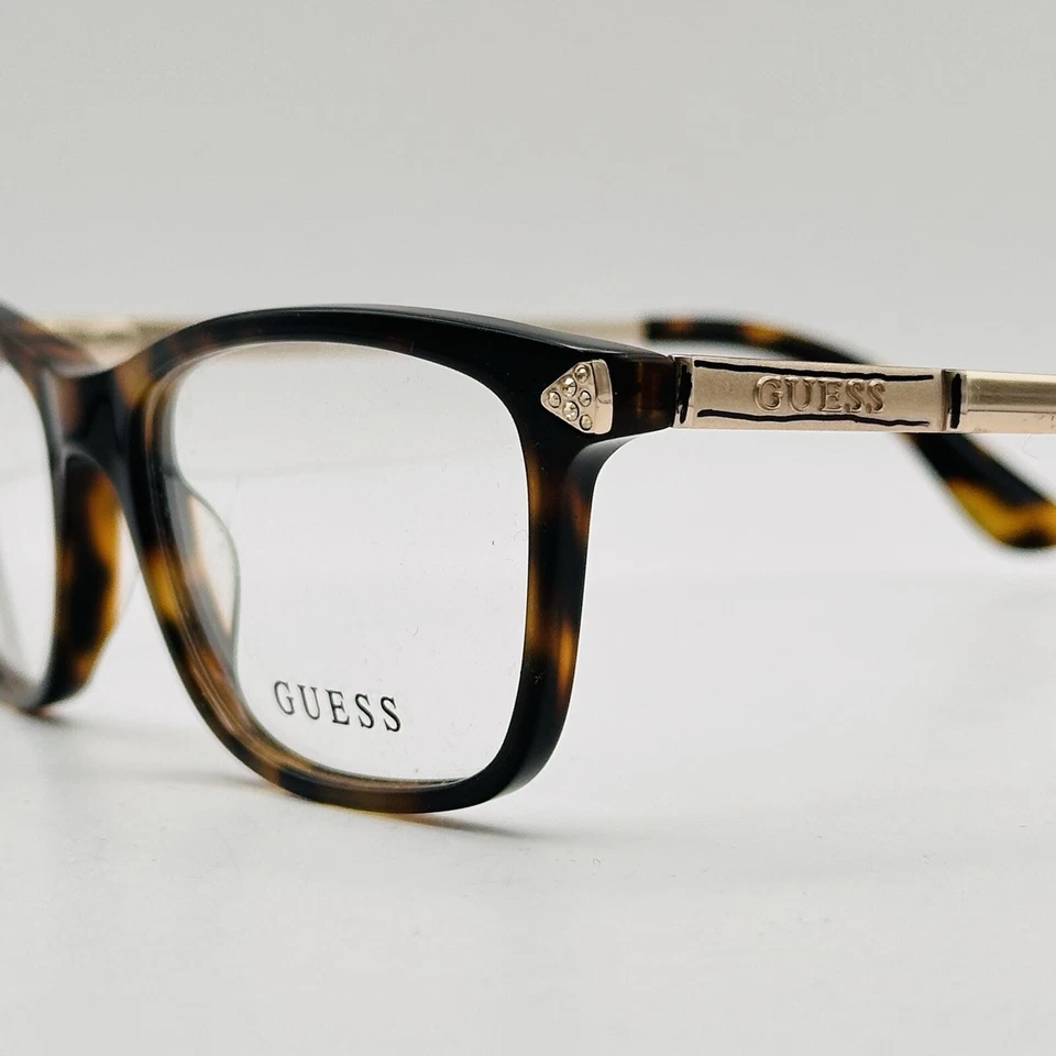 Guess Eyeglasses Women Oval Brown Gold Rhinestones Logo Mod. GU 2631 NEW - Image 4 of 4