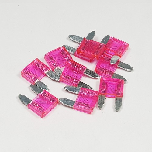 Mini Blade Fuse 4 Amp 4A Amps Pink ATM Auto Car Van Bike Fuses All Quantities - Picture 3 of 3