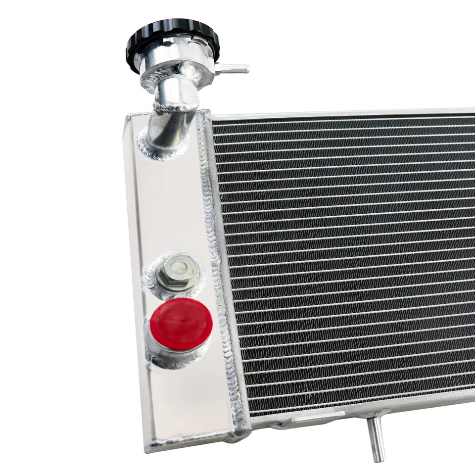 Radiador de aluminio compatible con Jeep Cherokee XJ 1991-1992 Comanche 1991-2000 2,5 L 4,0 L MT Foto 4 de 4