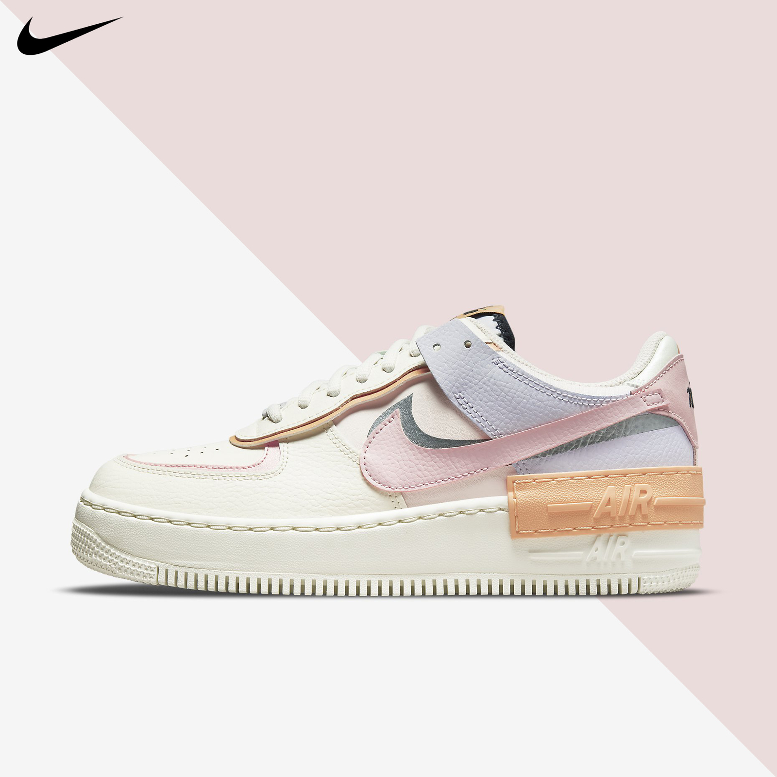 pink air force ones shadow