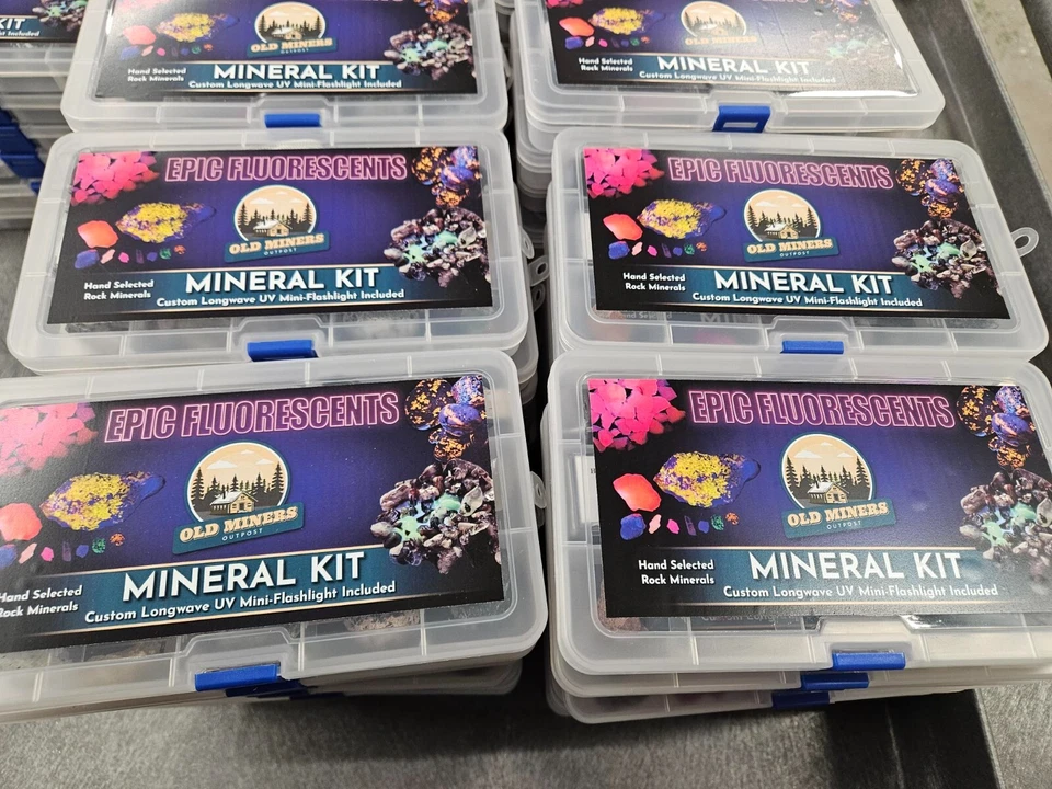 ¡Oferta! Kit de minerales fluorescentes épicos - minerales fluorescentes de colores súper brillantes Foto 2 de 4