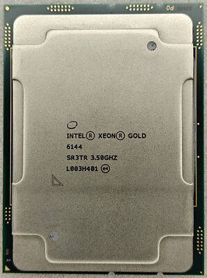 Intel Xeon Gold 6144 LGA 3647 CPU Processor 8-core 3.5GHz 24.75MB 150w