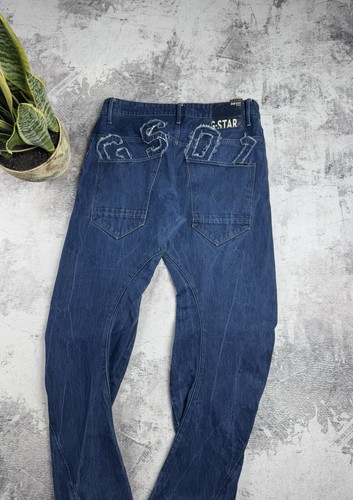 G-StarRaw Loose Tapered Big Logo Denim GS01 Embro Jeans Pants Trousers Bottoms - Picture 3 of 19