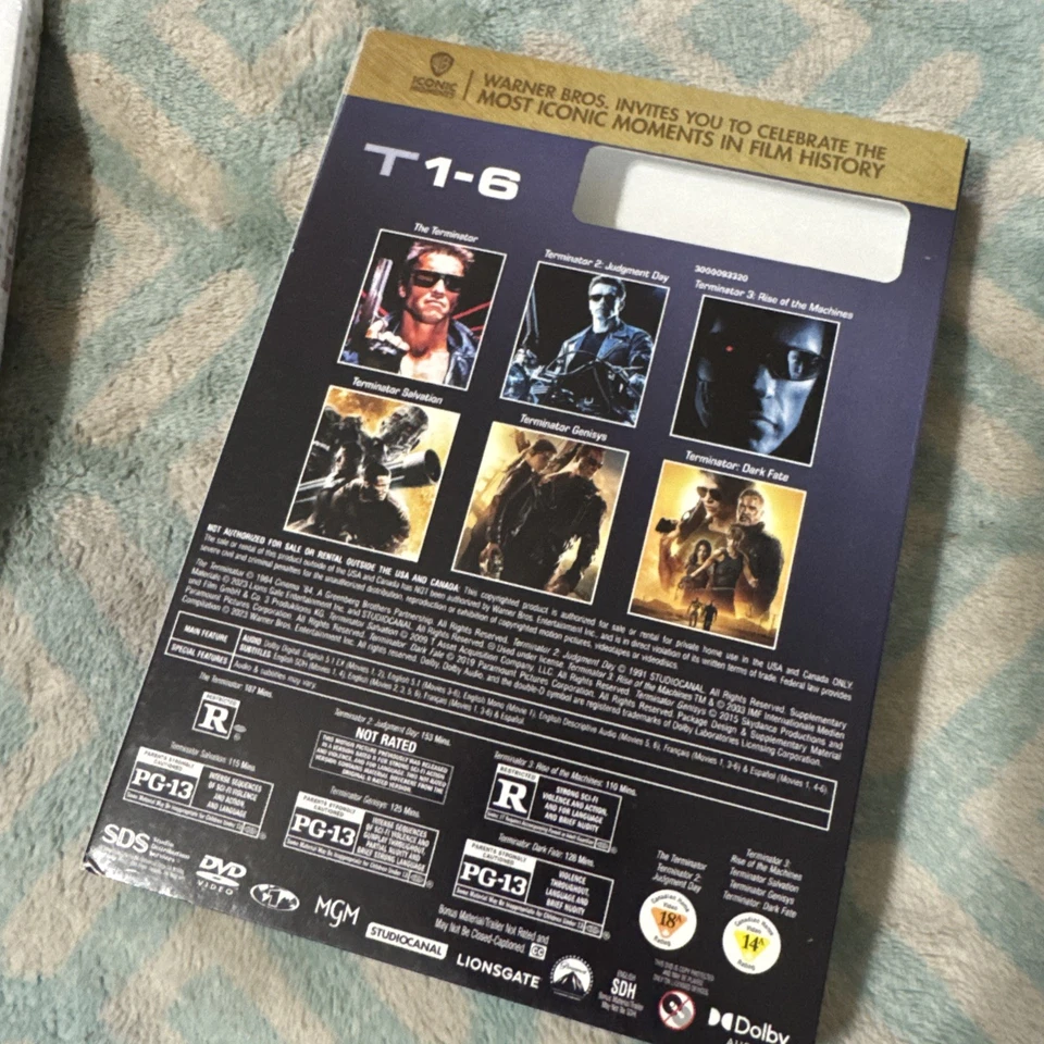 The Terminator: 6-Film Collection (DVD) **BRAND NEW** W~ OOP SLIP !!! - Image 4 of 4