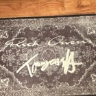 Personalized Rick Owen’s Floral Rectangle Door Mat, Gray/White — photo 3