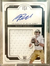 2025 National Treasures Riley Leonard Jersey Patch AUTO RC /99 RPA