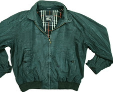 Giacca uomo HOT VINTAGE BURBERRYS @ HAMILTON NOVA CHECK LINED NAVY TEAL 56 EURO o L