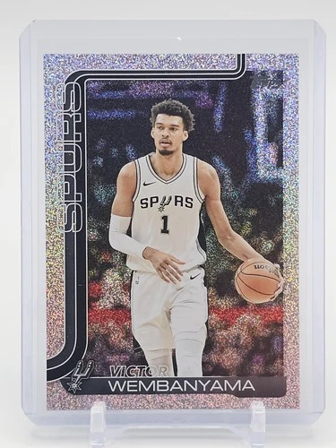 VICTOR WEMBANYAMA 2025-26 TOPPS FLAGSHIP SANDGLITTER #195 SPURS Q4263