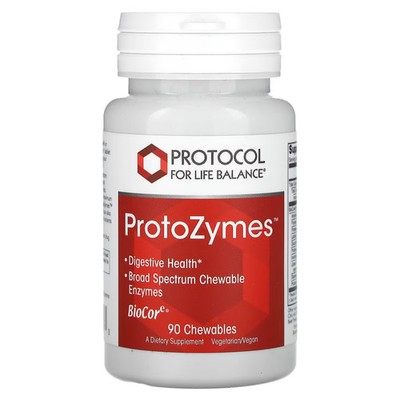 2 X Protocol for Life Balance, ProtoZymes, 90 Chewables-worldwide