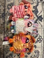2022 Cookeez Makery Plush TOASTY TREATS Unicorn, Kitty, Poodle Bundle Lot