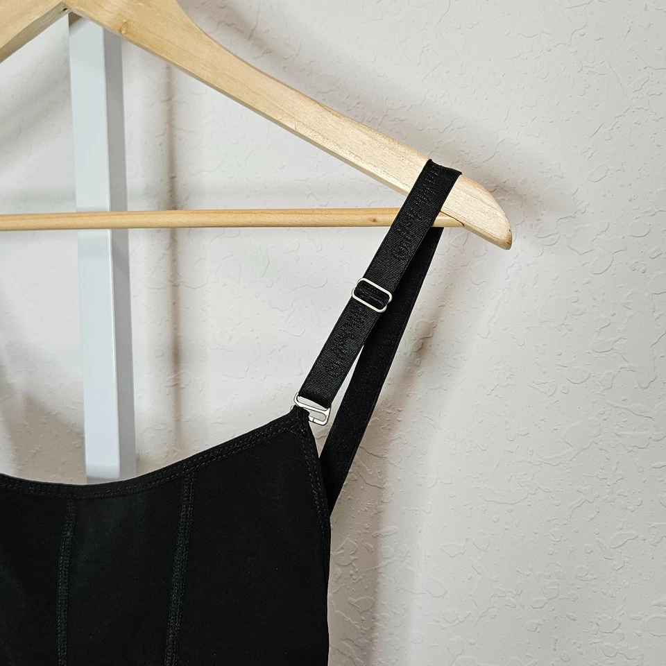 Body Ann Michell Shapewear Talla L Negro Cremallera Frontal Compresión Faja Faja Faja Foto 2 de 4