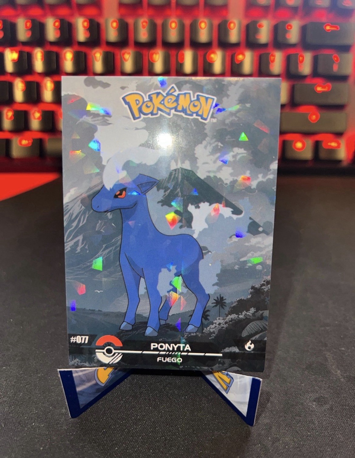 Ponyta #77 - Cracked Ice Holo - Crystal Dark Black 2025 - Pokemon Card