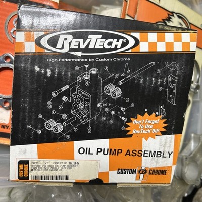 REVTECH POLISHED OIL PUMP HARLEY SHOVELHEAD EVO 1973-91 26190-73 FXR FXD FLH FLT