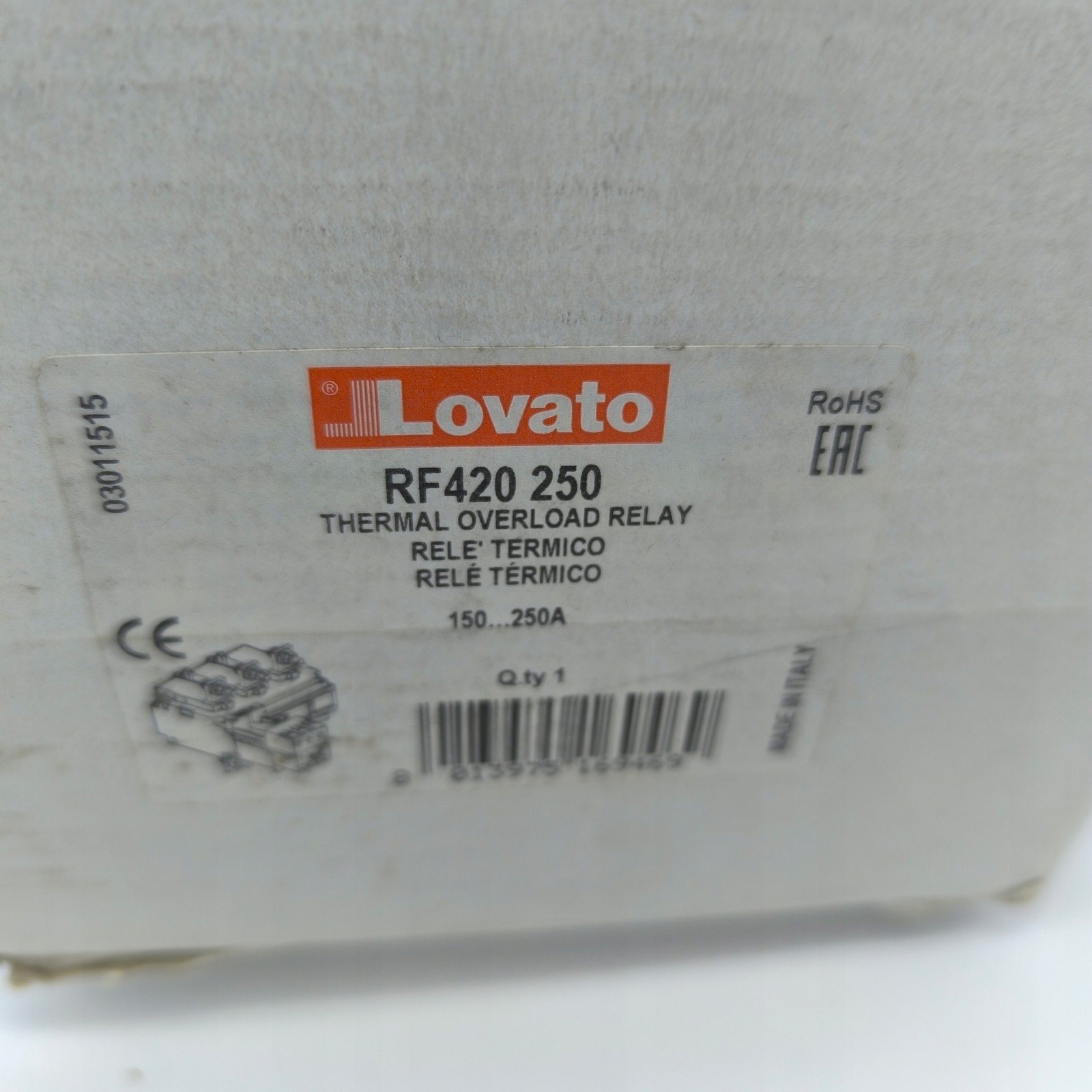 Lovato RF420250 Thermal Relay 150-250A