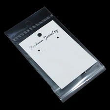 PABCK 100Pcs 2.36x3.54 inch Earring Jewelry Display Hanging Cards and 2.7x4.3...