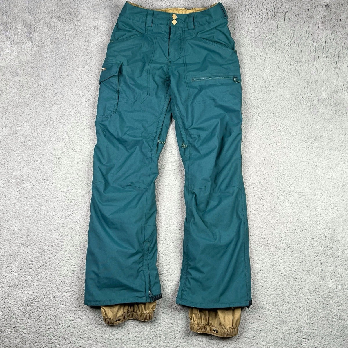 Burton Snow Pants Women's XS Green Lined Living Lining Ski
