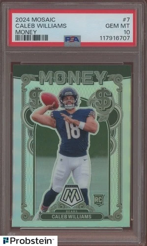 2024 Panini Mosaic Money #7 Caleb Williams Chicago Bears RC Rookie PSA 10