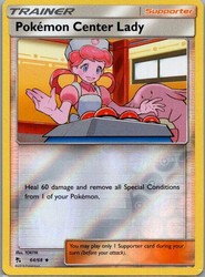 Pokemon Center Lady 64/68 Reverse Holo Hidden Fates
