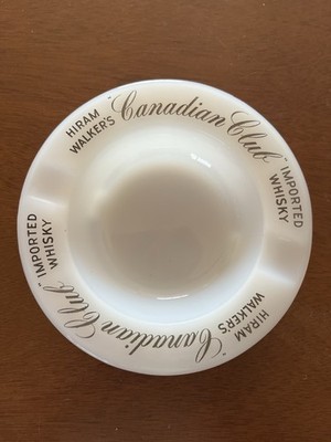 VINTAGE CANADIAN CLUB HIRAM WALKER'S WHISKEY ASHTRAY USA