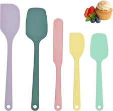 5PCS Silicone Spatula Set Food Grade BPA Free Heat Resistant Kitchen Tools