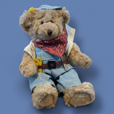 Russ Berrie Mr Fix It 7'' Teddy Bear True Value Hardware Handyman Vintage w/ Tags