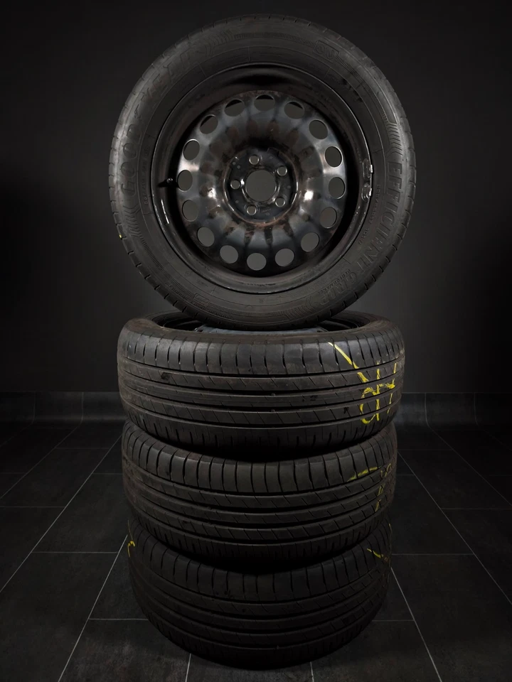 4 Sommerräder 225 55 R17 Mercedes V Klasse W447 17" Stahlfelgen - Bild 2 von 3