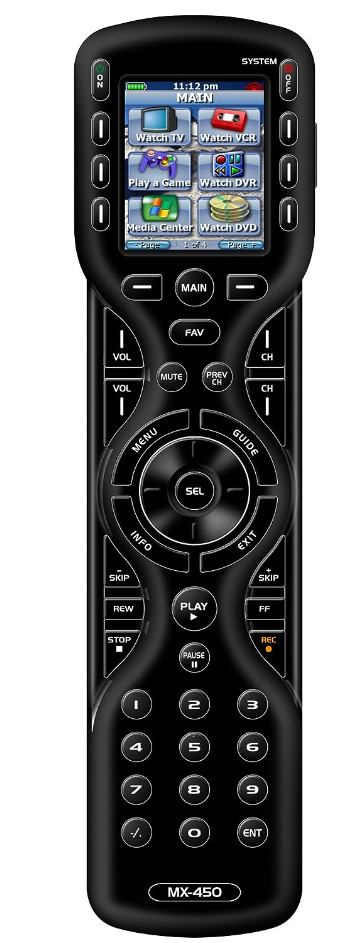 Control Mx-450 Custom Programmable Remote Control - Black