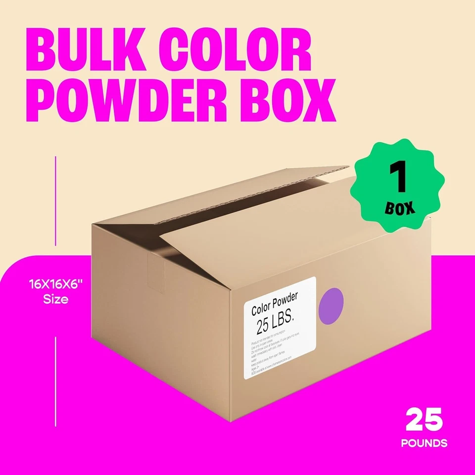 Vibrant 25 lb Purple Color Powder - Perfect for Fun Runs, Gender Reveals & More - Image 4 of 4