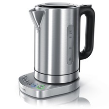 Arendo Edelstahl Wasserkocher mit Temperaturw...