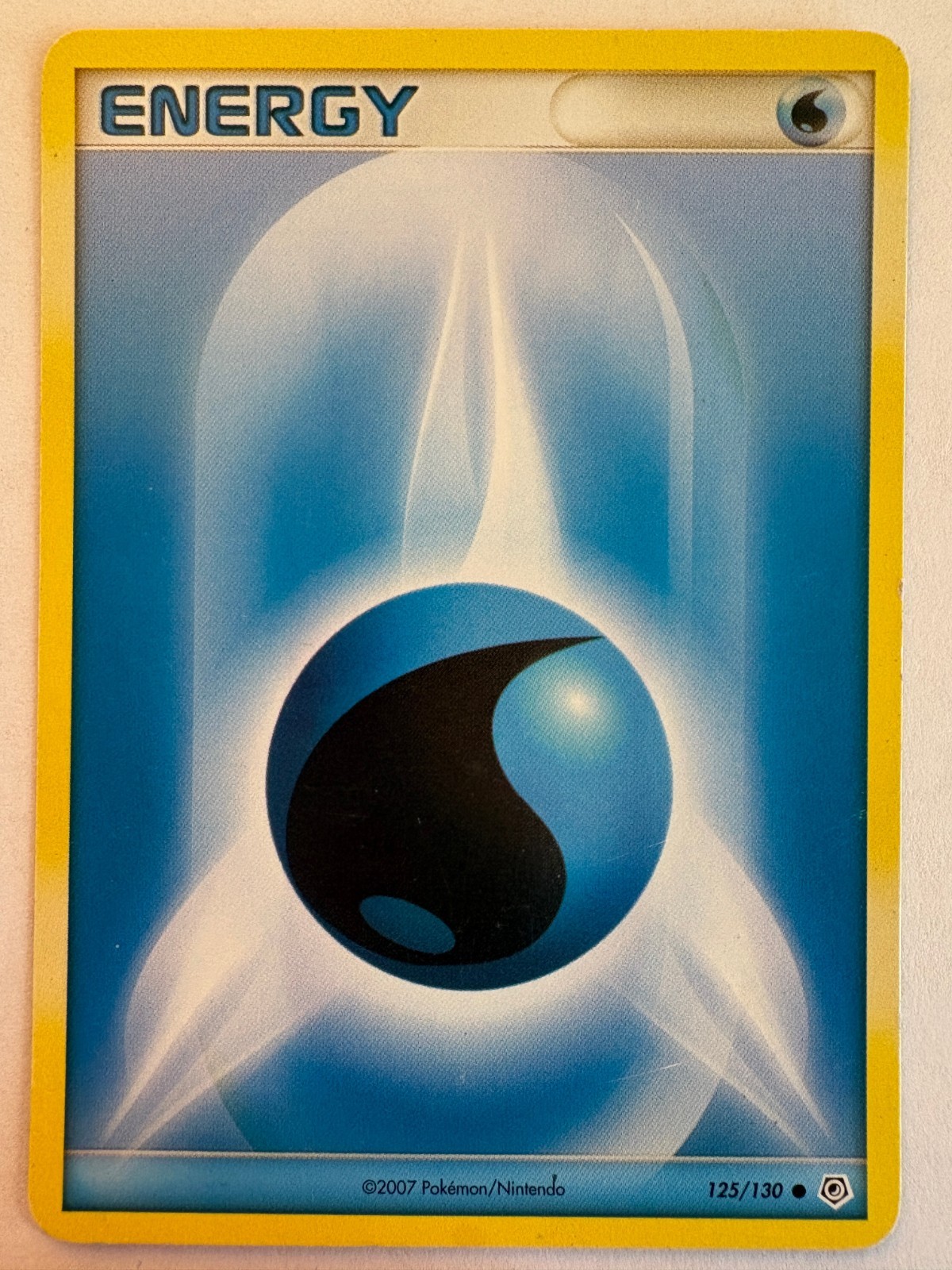 Water Energy 125/130 Diamond & Pearl Pokemon Card