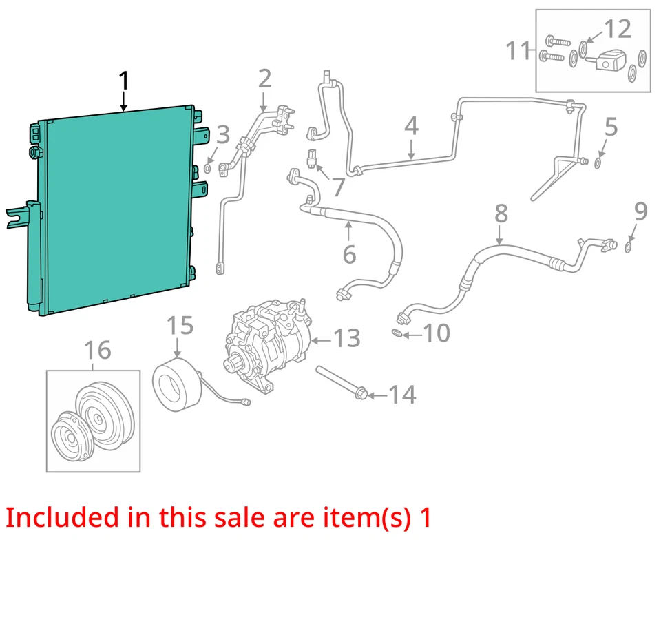 (LOCAL PICKUP ONLY) AC Condenser Fits 19-24 DODGE 2500 PICKUP 2058797 Foto 3 de 4
