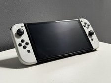 Nintendo Switch OLED - White - 64GB + 128GB SSD + Orzly Case - Great Condition
